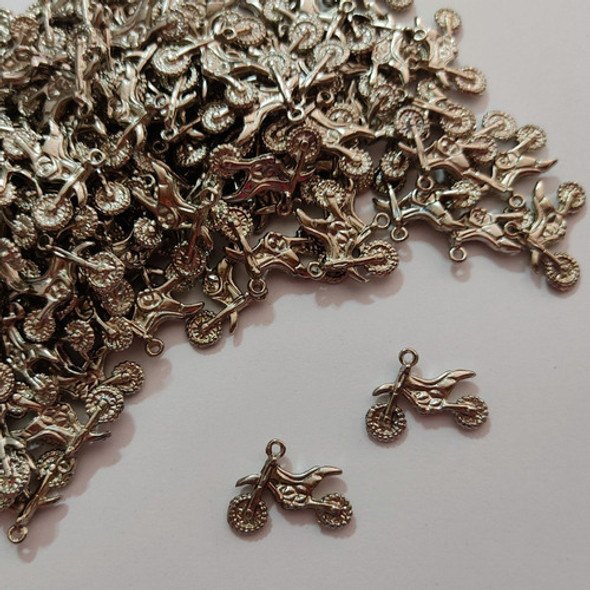 10 Dijes De Metal Moto - Armado Artesanias Bijouteria 0