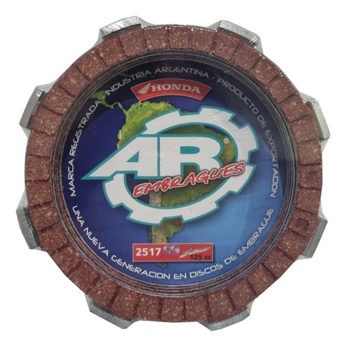 Discos Embrague Ar Honda Cg Titan Xr 150 Rx 150 Cg S2 Gaona 0