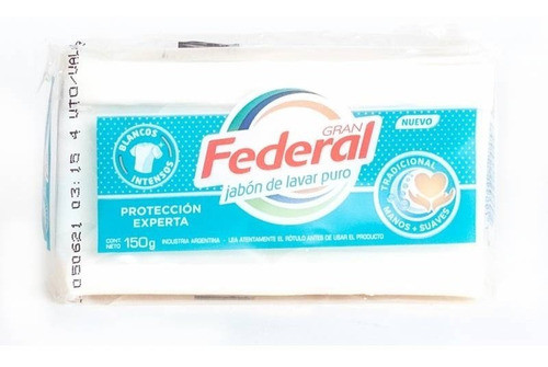 Jabón Pan Blanco Gran Federal Ropa Delicada 150gr (5749) 0