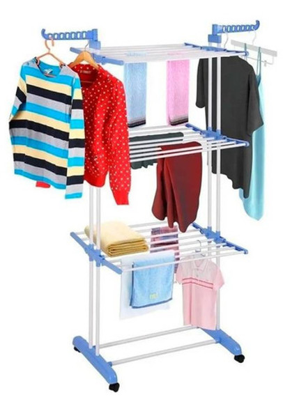 Tendedero Colgador Secar Ropa Perchero Portátil Organizador 0 Tendedero Colgador Secar Ropa Perchero Portátil Organizador 0