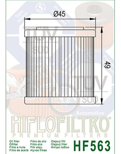 Filtro Aceite Hiflofiltr Husqvarna Tc Te Txc 250 300 450 510 1