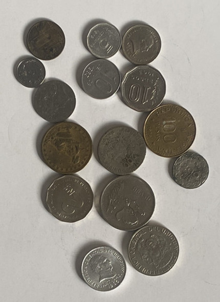 15 Monedas Antiguas Distintas, Lote Mercosur, Mer21 1