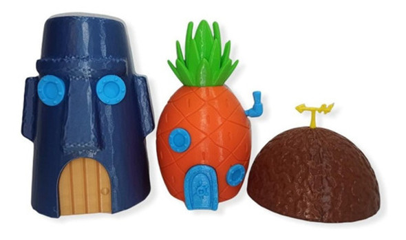 Fondo De Bikini - Set Casas Bob Esponja Calamardo Y Patricio 0