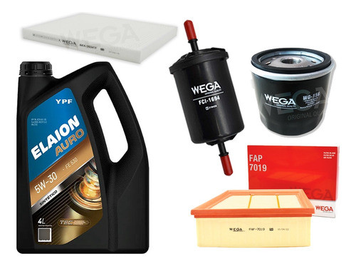 Kit Filtros Ford Ecosport Kinetic 1.5 + Aceite Ypf Fe 5w30 0