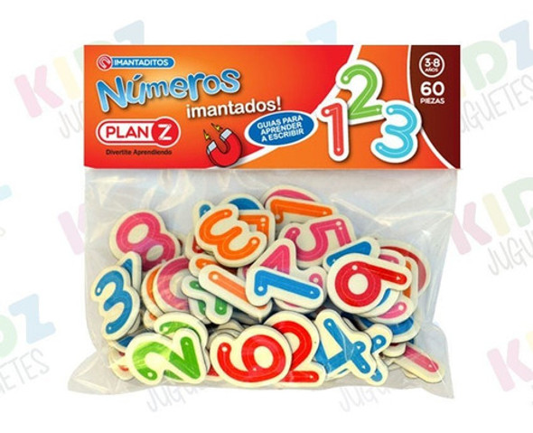 Didacticos Numeros Imantados 60 Piezas Plan Z- Kidz Juguetes 1