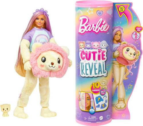 Barbie Cutie Reveal Muñeca Con Disfraz Peluche Teletiendauy 1