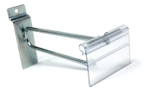 Gancho Porta Precio 20 Cm Para Panel Ranurado Perchas Ropa 0