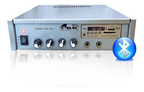 Consola Amplificador Musica Funcional Usb Bt Sd 220v/12v 0