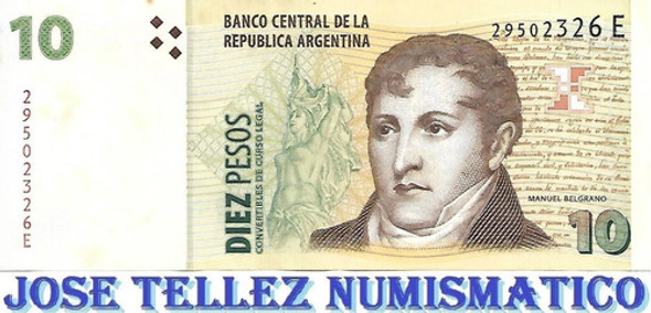 Bottero 3413a $10 C/leyenda Convertibles Serie E F3 Ex Paler 0