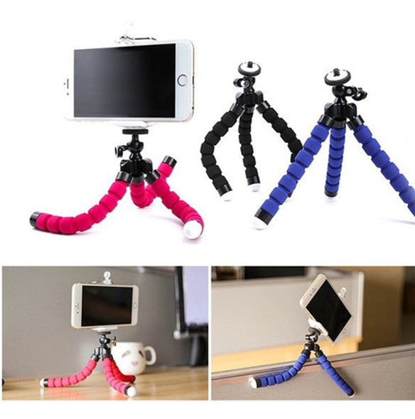 Soporte Trípode De Teléfono Cámara Mini Flexible 3 Patas 1