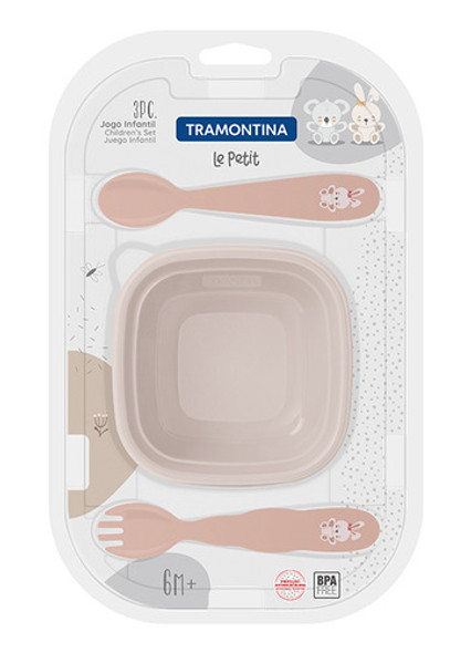 Juego Cubieros Infantil Rosado 3 Piezas  Le Petit 1 Juego Cubieros Infantil Rosado 3 Piezas  Le Petit 1