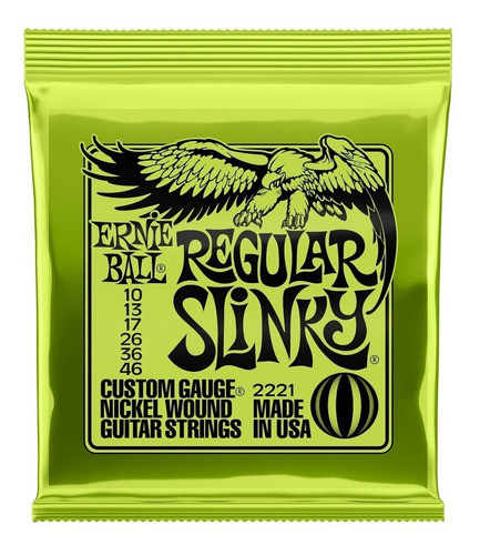 Encordado P Guit Electrica Ernie Ball 10 46 Slinky Original! 0
