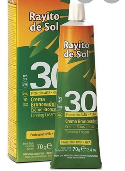 Rayito De Sol Factor 30 Pomo X70g Bronceador 0 Rayito De Sol Factor 30 Pomo X70g Bronceador 0