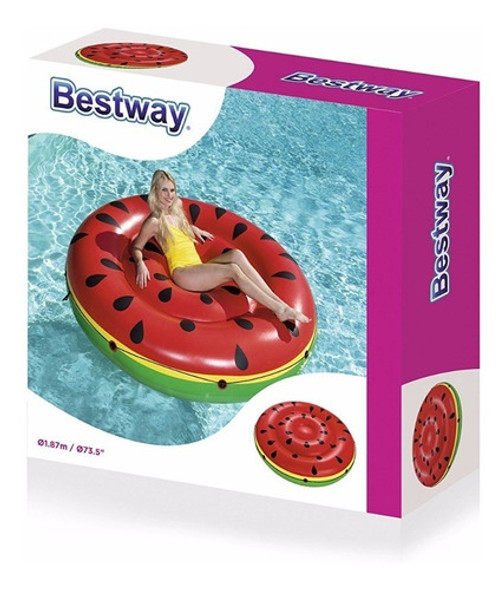 Colchoneta Inflable Forma De Sandia Grande 43140 Bestway 0