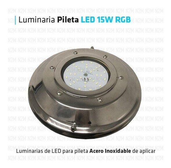 Lampara Luces Led Pileta 15w Luminaria Piscina Luz Rgb Color 1 Lampara Luces Led Pileta 15w Luminaria Piscina Luz Rgb Color 1