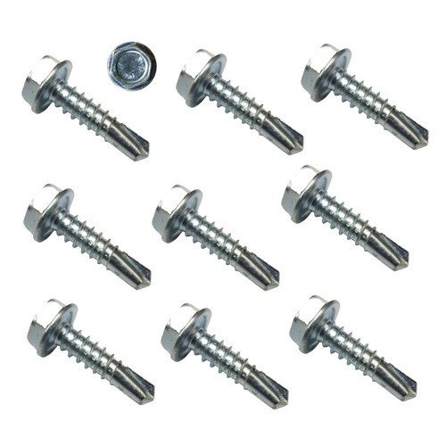 Tornillo Hexagonal Punta Mecha 1 4,8mm X 19mm Zincado 10 Uni 0