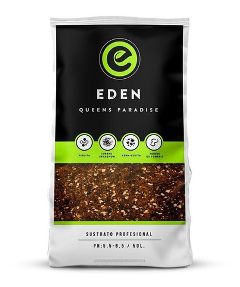 Sustrato Profesional Eden 50 Lts Macetas Mad Rocket 25lts 2u 1