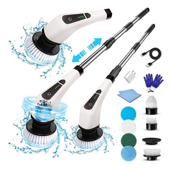 Cepillo Limpieza Eléctrico Inalámbrico Alta Potencia 1