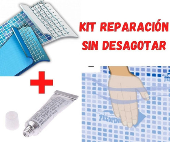 Parche Vinilo Reparación Piscinas Sin Desagotar! 30 X 30 Cms 1