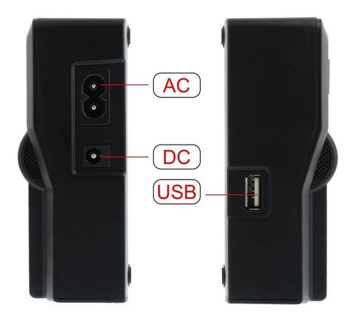 Cargador De Batería Doble Pxw-x160 Sony Bp-u60 Bp-u90 Bp-u30 1