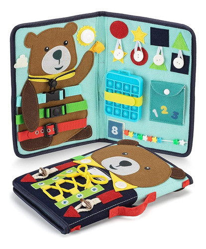 Putska Busy Board Para Niños Pequeños 2-4, Juguetes Sensoria 0