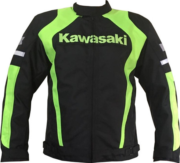 Campera Motocicleta Kawasaki Verde Negro Mk Motos 0 Campera Motocicleta Kawasaki Verde Negro Mk Motos 0