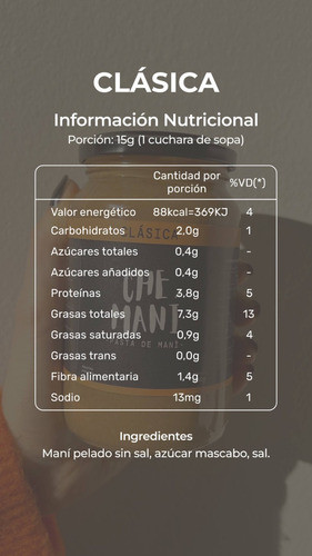 Pasta De Maní Clásica 1