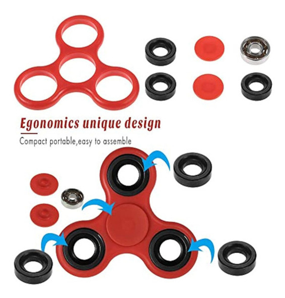 Figrol Fidget Spinner 5 Unidades, Juguete De Mano 1