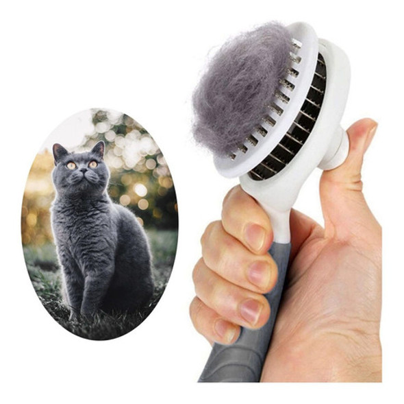 Cepillo Autolimpiante Para Mascotas - Gris. 0 Cepillo Autolimpiante Para Mascotas - Gris. 0