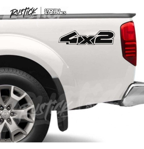 Set X2 Calcos 4x2 Lateral Pickup Camionetas Ploteo Mod3 30 0