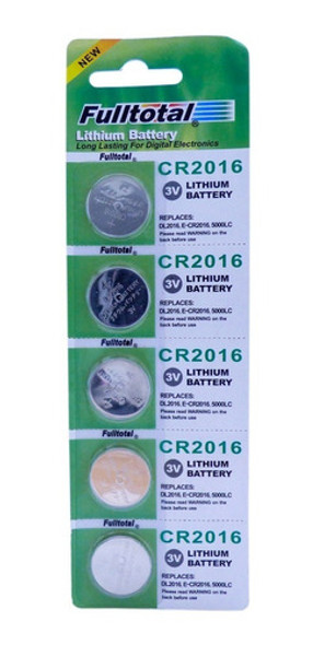 5 Pilas Cr2016 Litio 3v Alarma Reloj Balanza Control Acceso 0 5 Pilas Cr2016 Litio 3v Alarma Reloj Balanza Control Acceso 0