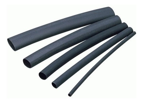 Termocontraible 6mm Color Negro De 6mm A 3mm Rollo X 100mts 1