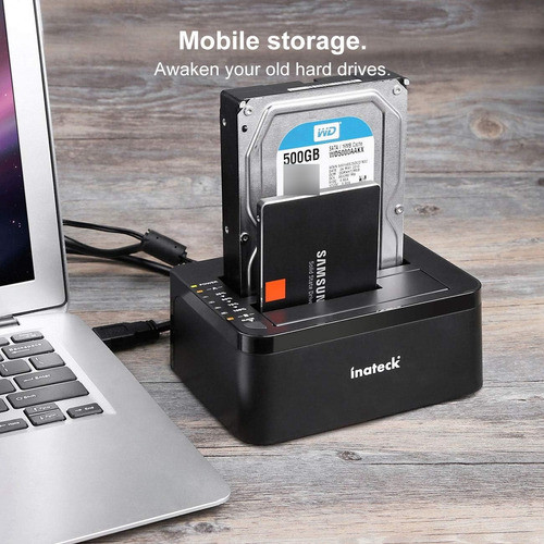 Docking Station 2 Bahias Clonador Usb 3.0 Hdd Y Ssd 0