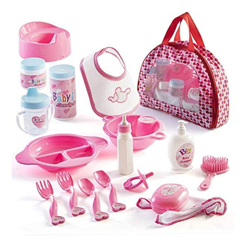 Prextex 18 Piezas My First Baby Doll Accesorios En Estuche D 0