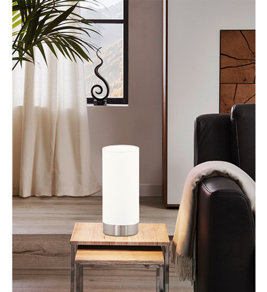 Lámpara De Mesa Maserlo Blanca, Regulador Tácti- Eglo Eg0257 1