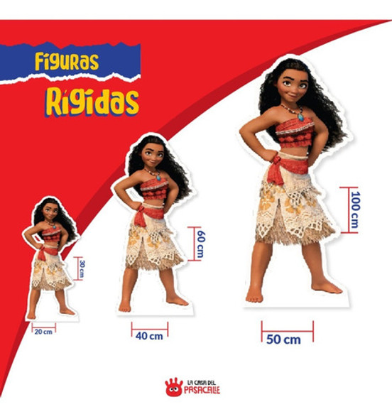 Princesa Moana Figura Decoración Fiesta Cumpleaños 1