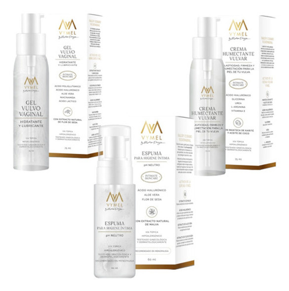 Set Menopausia Gel + Crema + Espuma De Higiene Íntima Vymel 0