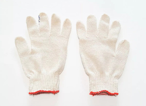 Guantes Moteados De Goma  Tela Para Trabajo 1