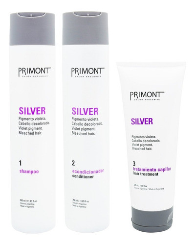 Primont Kit Silver Shampoo Acondicionador Mascara Chico 0