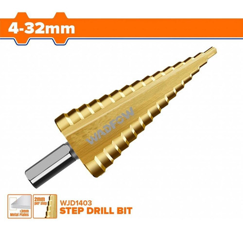 Mecha Escalonada Para Metal 4 A 32 Mm Wadfow Wjd1403 1