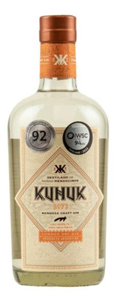 Gin Kunuk 5973 Mendoza Craft 750 X 3 Botell. Quirino Bebidas 1