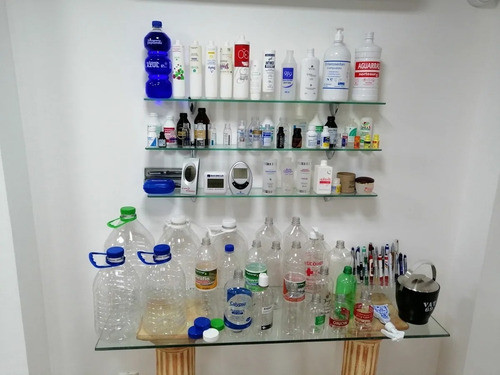 Botella, Envase Pet Ambar De 1000ml (1 Lt) Con Tapa Pack X10 1