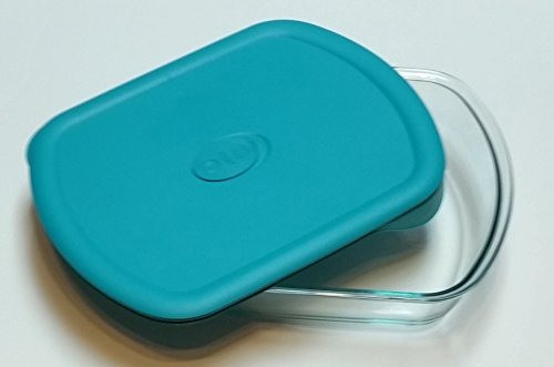 Pyrexpro 3-qt Rectangle Storage Dish Turquoise 0