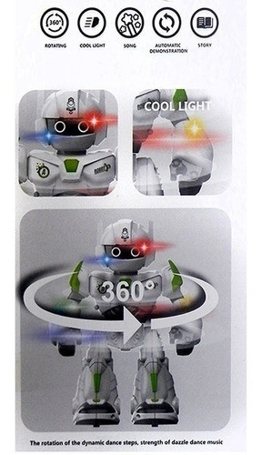 Robot Lanzamisil Con Luz Sonido Y Movimiento Coolman ELG 605 1
