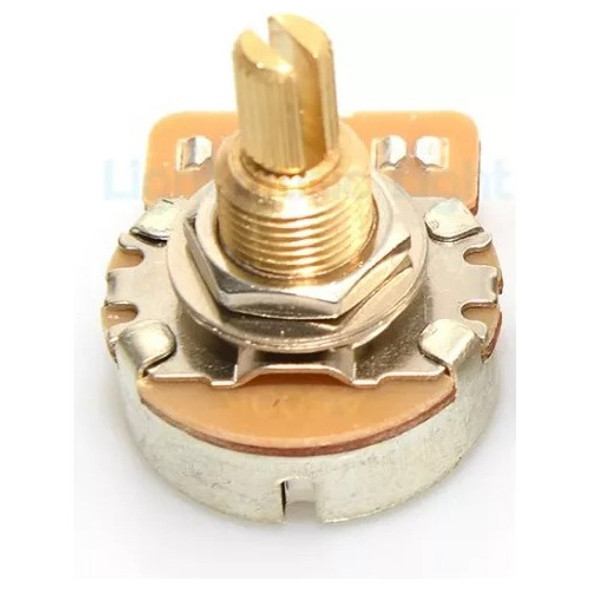 Potenciometro B250k 250k Lineal Guitarra Bajo Bastago Bronce 1 Potenciometro B250k 250k Lineal Guitarra Bajo Bastago Bronce 1