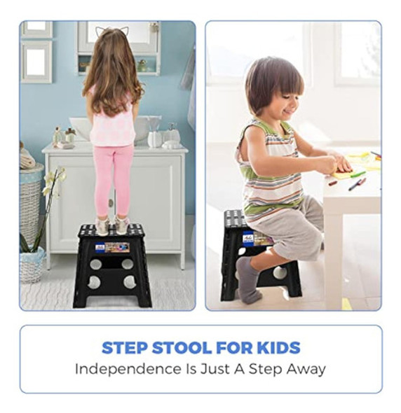 Acko. Taburete Plegable De 13 Pulgadas De Alto, 1