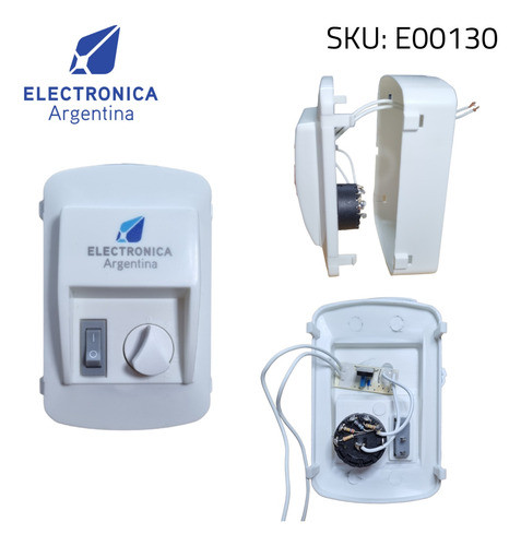 Caja Comando Selectora 5 Veloc Ventilador Techo C/tecla Luz 1