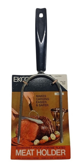 Trinchante Tenedor Ancho Carnes Ekco Vintage Importado Usa 0