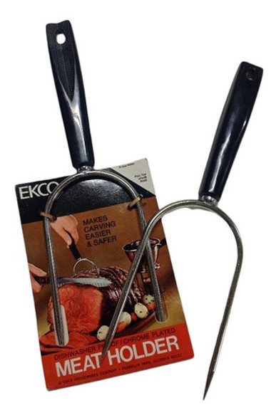 Trinchante Tenedor Ancho Carnes Ekco Vintage Importado Usa 1