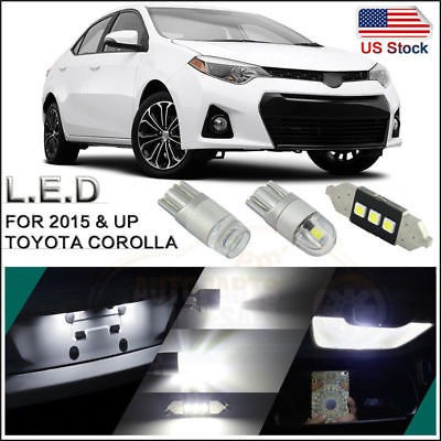 6pcs Interior Led Paquete Blanco Kit De Luz Para El Año 2015 1